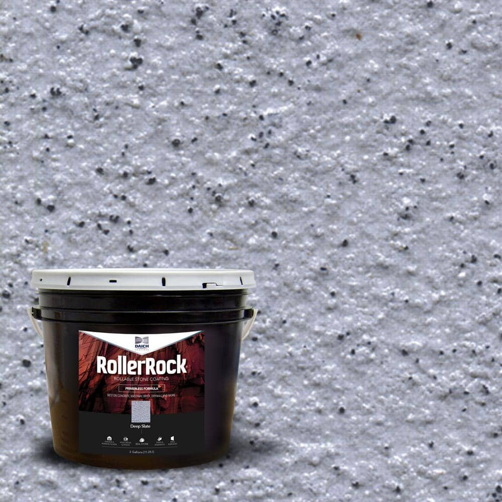 RollerRock 3 gal. Self-Priming Concrete Coating Deep Slate Interior Exterio
