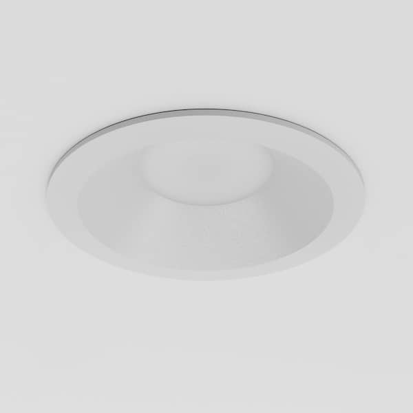 Inspira 3 in. White Round Integrated LED Canless Recessed Lighting Kit Selectable 5CCT 14W 1200LM ETL (1-Pack)