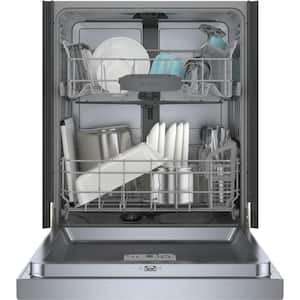 100 Series Plus 24 in. Stainless Steel Front Control Tall Tub Dishwasher with Hybrid Stainless Steel Tub