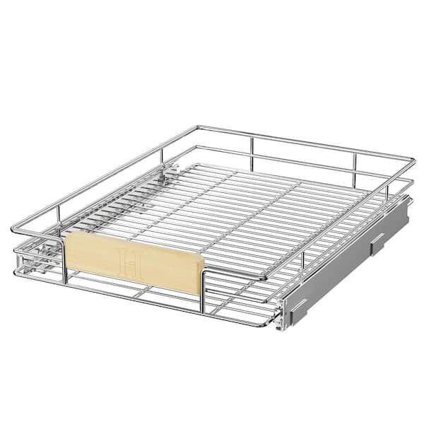 Free Assembly Cupboard Drawer Basket Home Storage Shelf Organizer Sliding  Cabinet Basket Pull Out Metal Drawer Type Mesh Basket