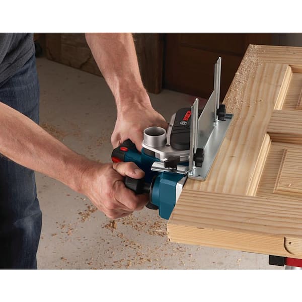 6.5 Amp 3-1/4 in. Corded Planer Kit with 2 Reversible Woodrazor Micrograin  Carbide Blades and Carrying Case
