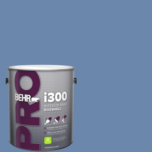 1 gal. #M530-5 Cowgirl Blue Eggshell Interior Paint