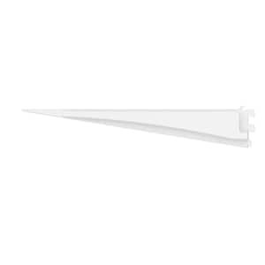 ShelfTrack 22 in. L White Steel Adjustable, Fixed Mount Shelving Track Bracket