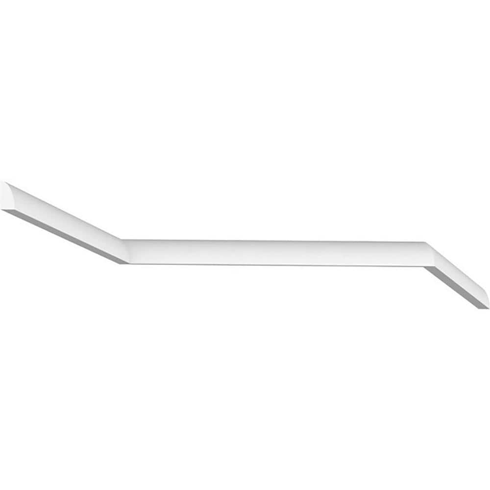 96'' White PVC Quarter Round Moulding