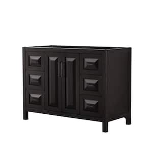 Daria 47 in. W x 21.5 in. D x 35 in. H Single Bath Vanity Cabinet without Top in Dark Espresso