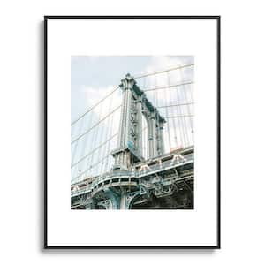 Raisazwart Manhattan Bridge New York City Metal Framed Architecture Art Print 18 in. x 24 in.