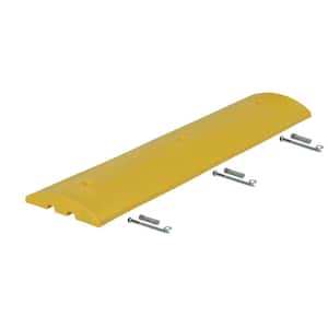 48 in. x 12 in. x 2.25 in. Plastic Speed Bump with Concrete Hardware