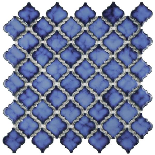 Merola Tile Hudson Tangier Sapphire 12 in. x 12 in. Porcelain Mos (10.96 sq. ft. / Case)