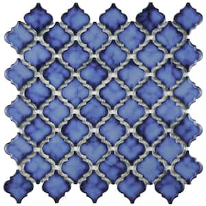 Take Home Tile Sample - Hudson Tangier Sapphire 6 in. x 6 in. Porcelain Mosaic