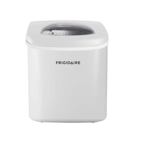 10 in. wide 26 lbs. Freestanding Bullet Ice Maker in White