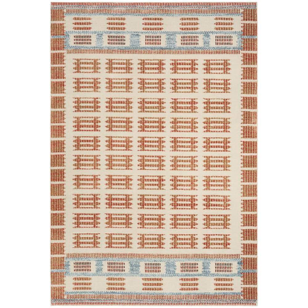 Nordic Ivory Rust 3 ft. x 5 ft. Linear Contemporary Area Rug price history on PriceWatchPro