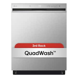 24 in. in Stainless Steel Front Control Dishwasher