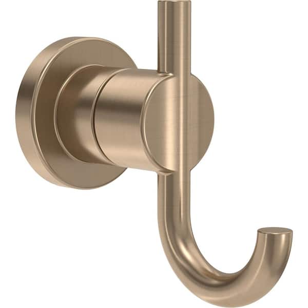 Nicoli J-Hook Robe/Towel Hook in Champaign Bronze