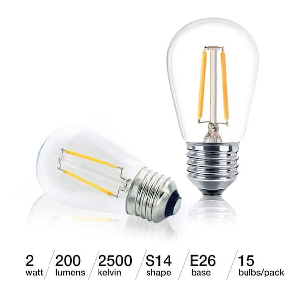 Westinghouse 10-Watt Equivalent S11 LED Light Bulb Soft White (4-Pack)  4511420 - The Home Depot