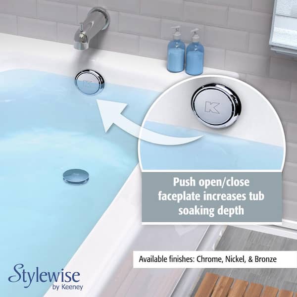 Soak Bath Waste And Overflow Tub Drain, Stop Bathtub From Draining
