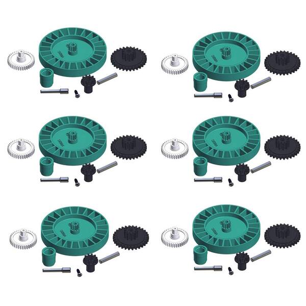 HAYWARD Auto Pool Cleaner Medium Turbine Gear Replacement Kit (6-Pack)