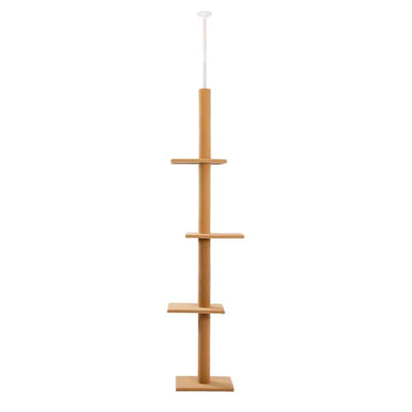 Foobrues Beige Pet Cat Scratching Posts and Trees