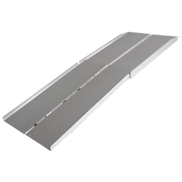 7' L x 30" W Aluminum Portable Multi-Fold Ramp-600 lb. Weight Capacity