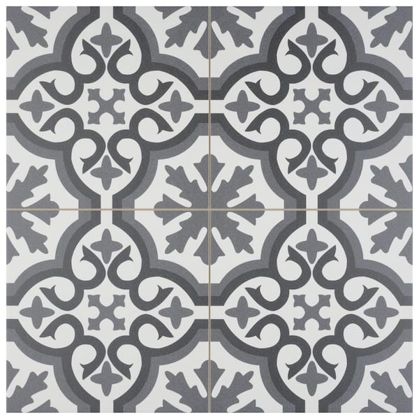 Merola Tile Berkeley Essence Grey 9 in. x 9 in. Porcelain Floor and Wall Take Home Tile Sample