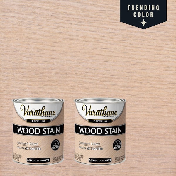 1 qt. Antique White Premium Fast Dry Interior Wood Stain (2-Pack)