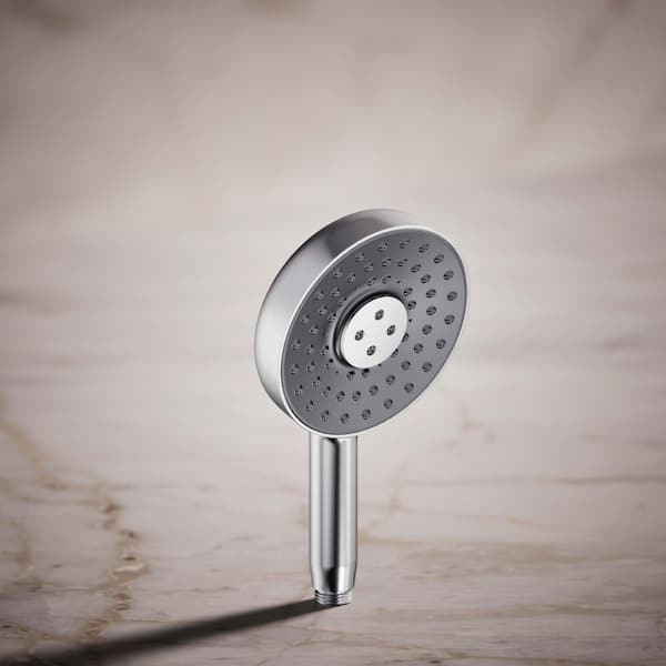 Statement 3-Spray Patterns with 1.75 GPM 5.125 in. Wall Mount Handheld Shower Head in Polished Chrome