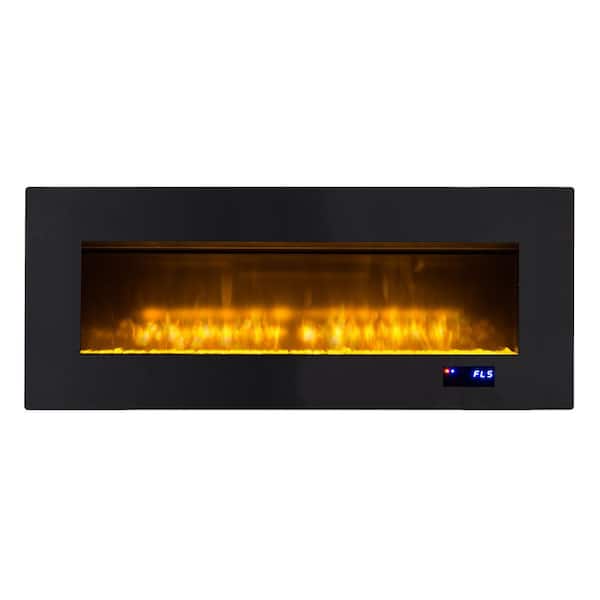 HEARTHPRO 49 in. Wall Mount Electric Fireplace Surface Mount or  Freestanding in Black SP5736 - The Home Depot