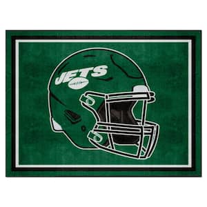 New York Jets Green 8 ft. x 10 ft. Plush Area Rug