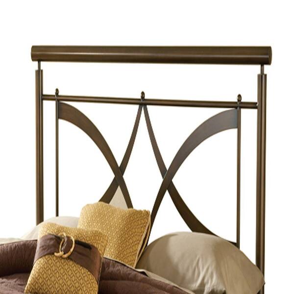 Hillsdale Furniture Marquette Brushed Copper King Headboard with Rails-DISCONTINUED