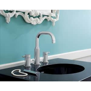 Serin 8 in. Widespread 2-Handle High-Arc Bathroom Faucet in Polished Chrome