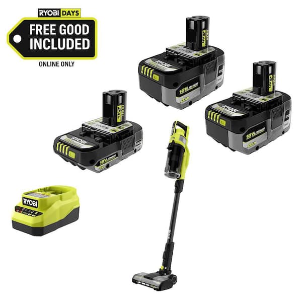 ONE+ HP 18V Kit w/ (2) 4.0 Ah Batteries, 2.0 Ah Battery, Charger, & ONE+ HP Stick Vacuum