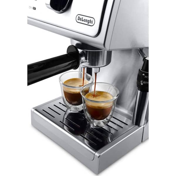 15-Bar Stainless Steel Espresso Machine and Maker with Manual Frother ECP3630 - Home Depot