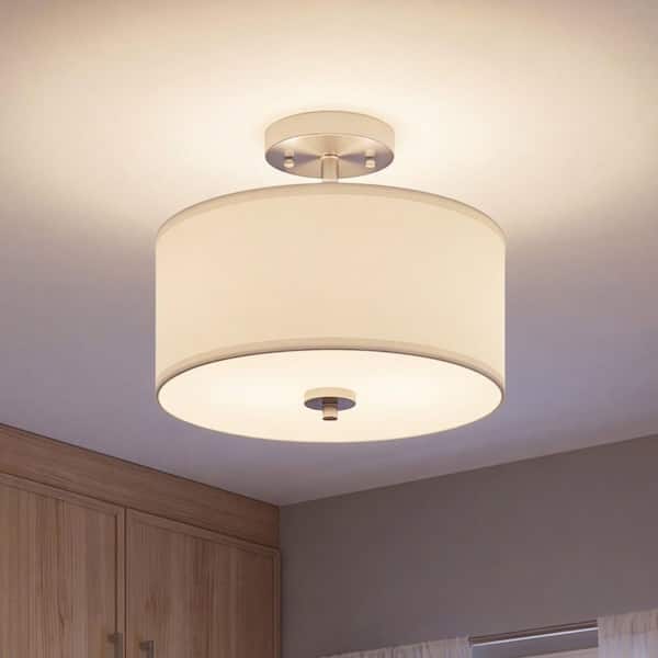 Savoy House Meridian 13 in. W x 10 in. H 2-Light Brushed Nickel