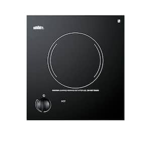 12 in. Radiant Electric Cooktop in Black with 1 Element