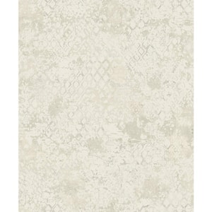 Zilarra Pearl Abstract Snakeskin Non-Woven Paper Wallpaper Roll