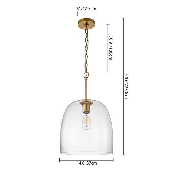 Rennnsan Owen 1-Light Glass Single Pendant Light PL8101