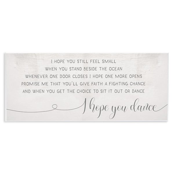 Faith Fighting Chance Phrase Romantic Dance by Daphne Polselli Unframed Graphic Art Print Typography 7 in. x 17 in.