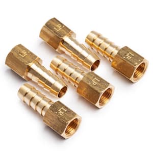 5/16 in. ID Hose Barb x 1/8 in. FIP Lead Free Brass Adapter Fitting (5-Pack)