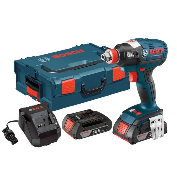 Bosch 18 Volt Lithium-Ion Cordless 1/4 in. Hex and 1/2 in. Square Drive EC Brushless Socket-Ready Impact Kit