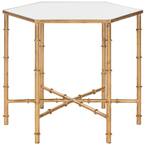 Kerri Gold Mirrored Top End Table