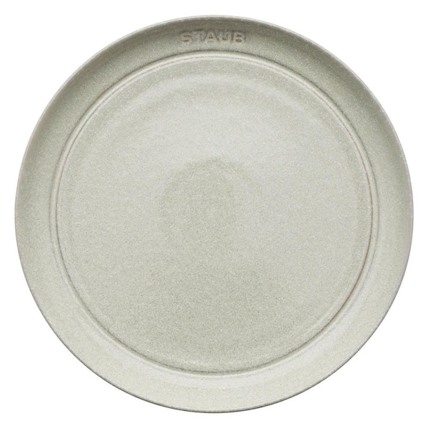 Ceramic Dinnerware 4-Piece 9 in. Salad Plate Set - White Truffle
