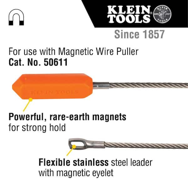 Klein Tools Magnetic Wire Puller Replacement Leader 50611ML - The