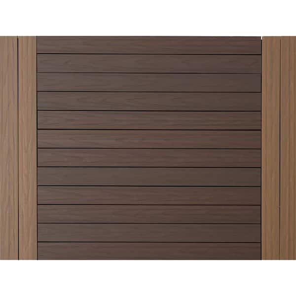 NewTechWood - 4.32 sq. ft. Deck-A-Floor Premium Modular Composite Outdoor Flooring System Kit in Spanish Walnut