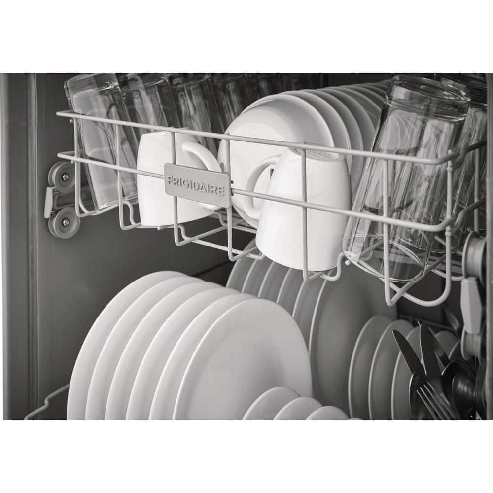 Frigidaire 24" White Built-In Front Control Dishwasher