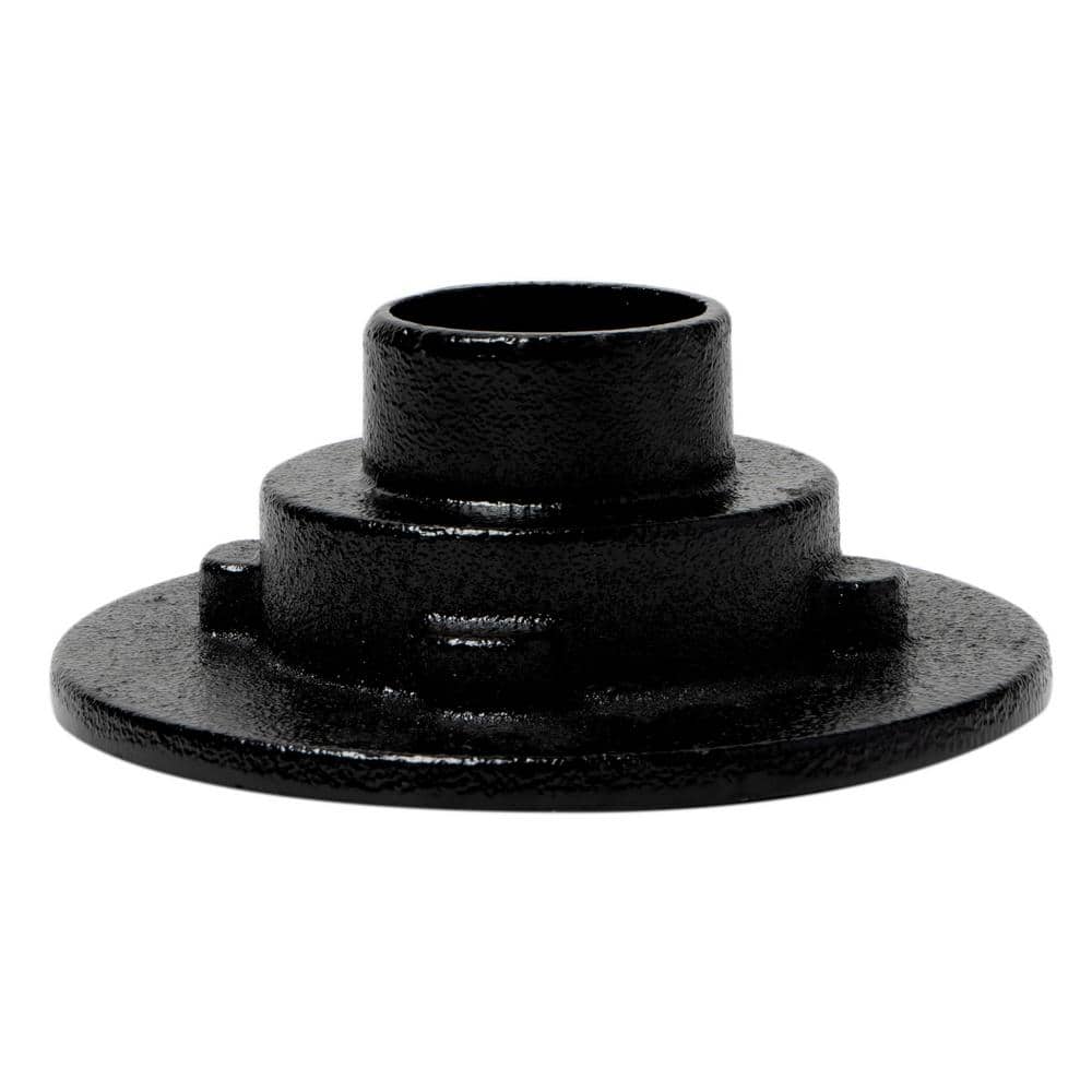 6.63'' Black Cast Iron Shower Drain Base