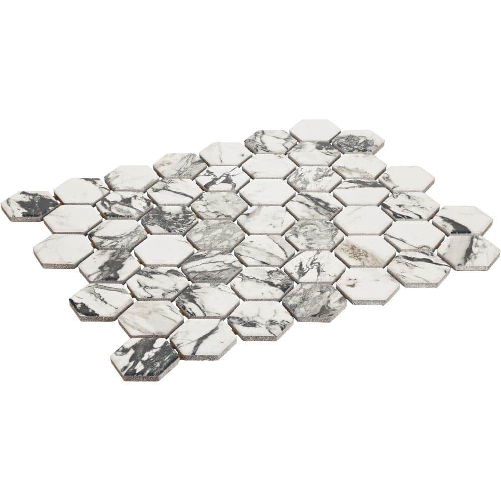 Daltile Lamora Capri 12 in. x 10 in. Glazed Ceramic Hexagon Mosaic