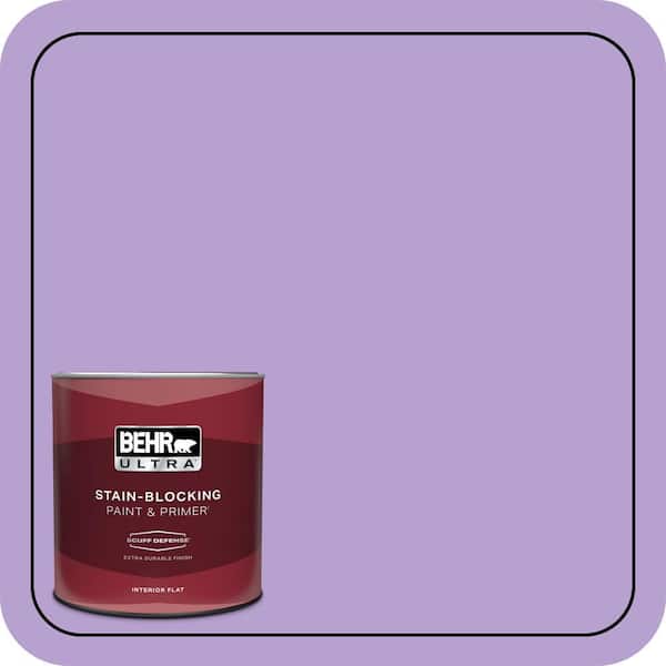 BEHR ULTRA 1 qt. #P570-3 Flower Girl Extra Durable Flat Interior Paint & Primer