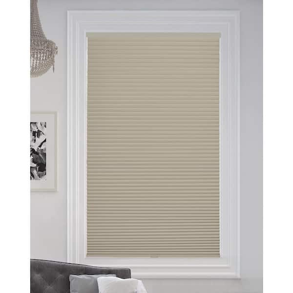 BlindsAvenue Misty Gray Cordless Blackout Cellular Honeycomb Shade, 9/16 in. Single Cell, 34 in. W x 48 in. H