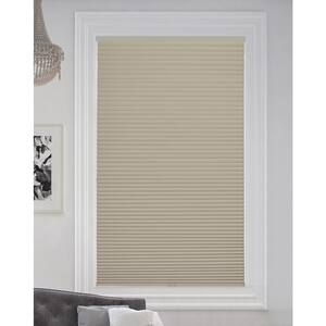 Misty Gray Cordless Blackout Cellular Honeycomb Shade, 9/16 in. Single Cell, 53.5 in. W x 48 in. H