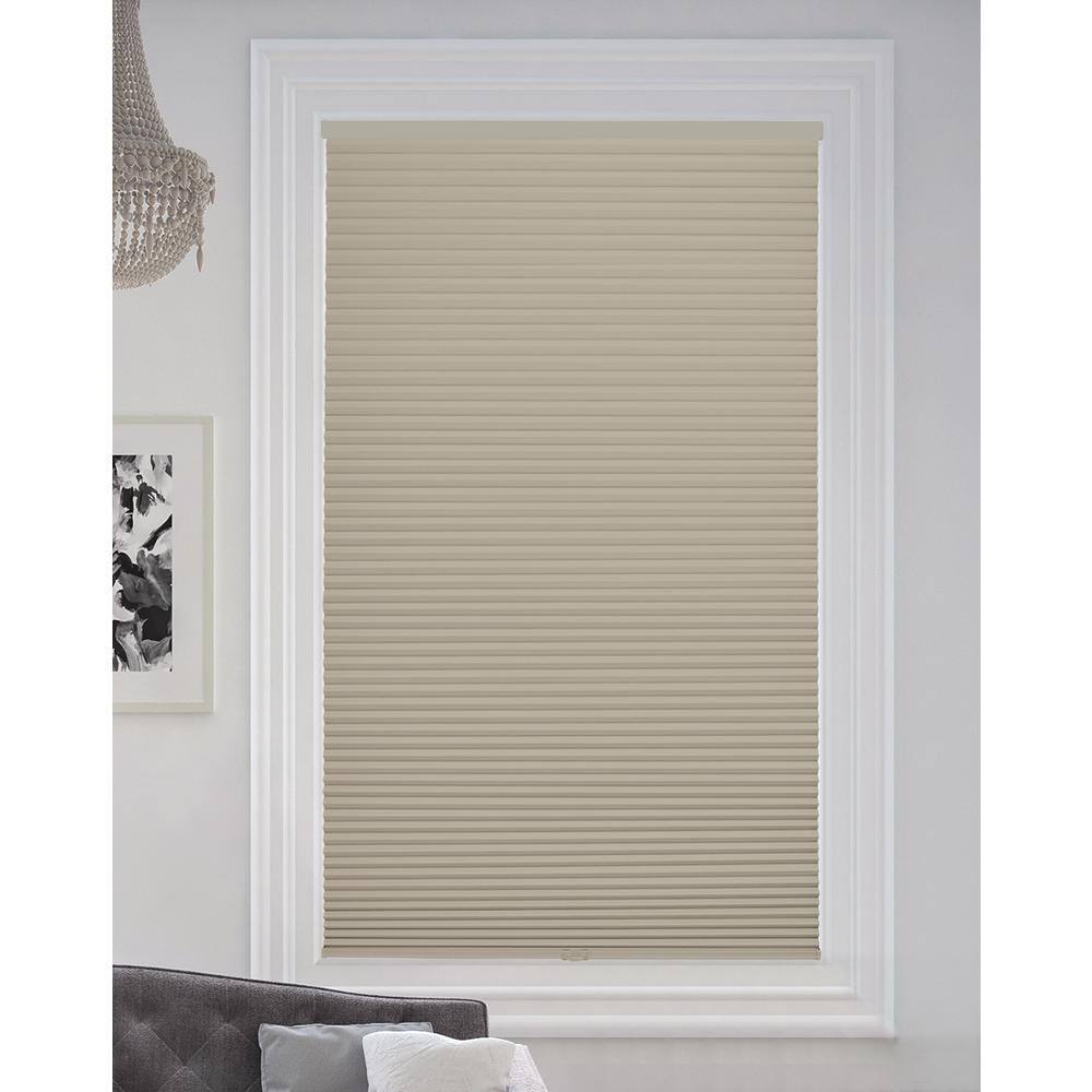 Misty Gray Cordless Blackout Cellular Honeycomb Shade, 9/16 in. Single Cell, 55.5 in. W x 72 in. H price history on PriceWatchPro