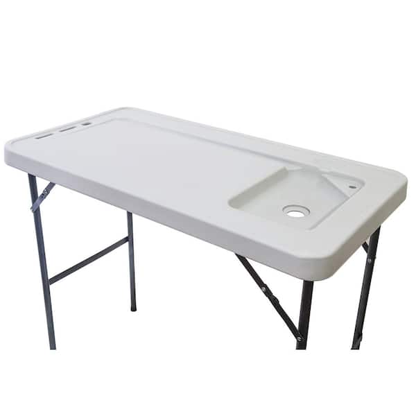 Winado Folding Portable Fish Table with Spray Gun and Faucet 980203438018 -  The Home Depot